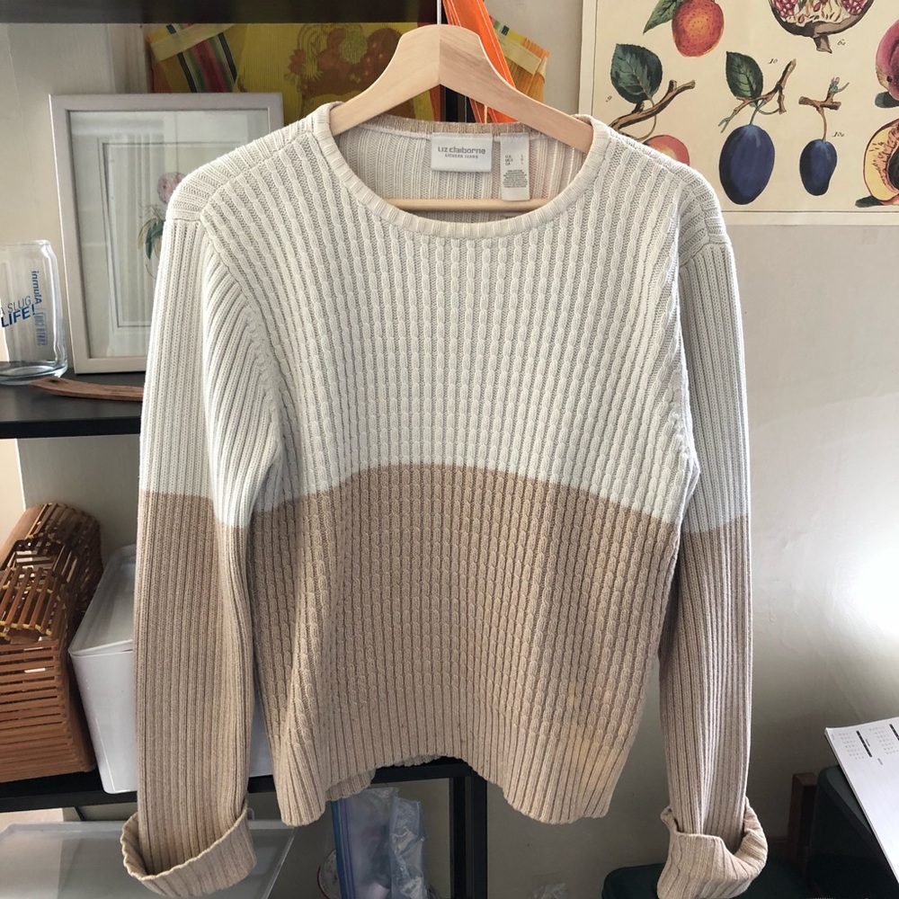 Color block sweater